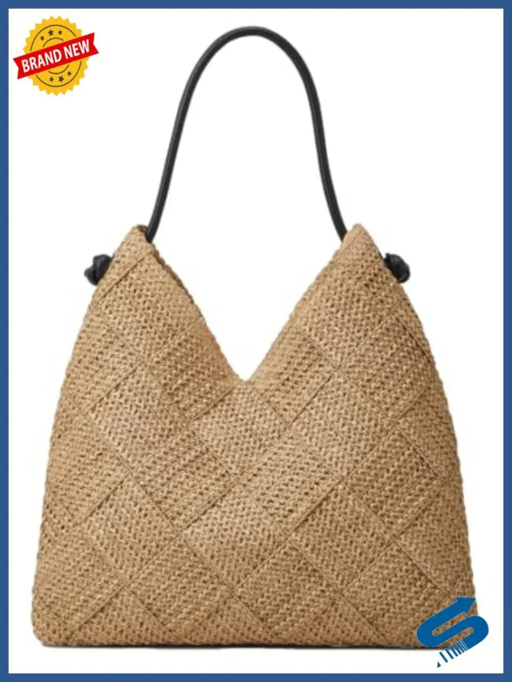 Straw Woven Hobo Beach Tote Shoulder Bag Large Capacity